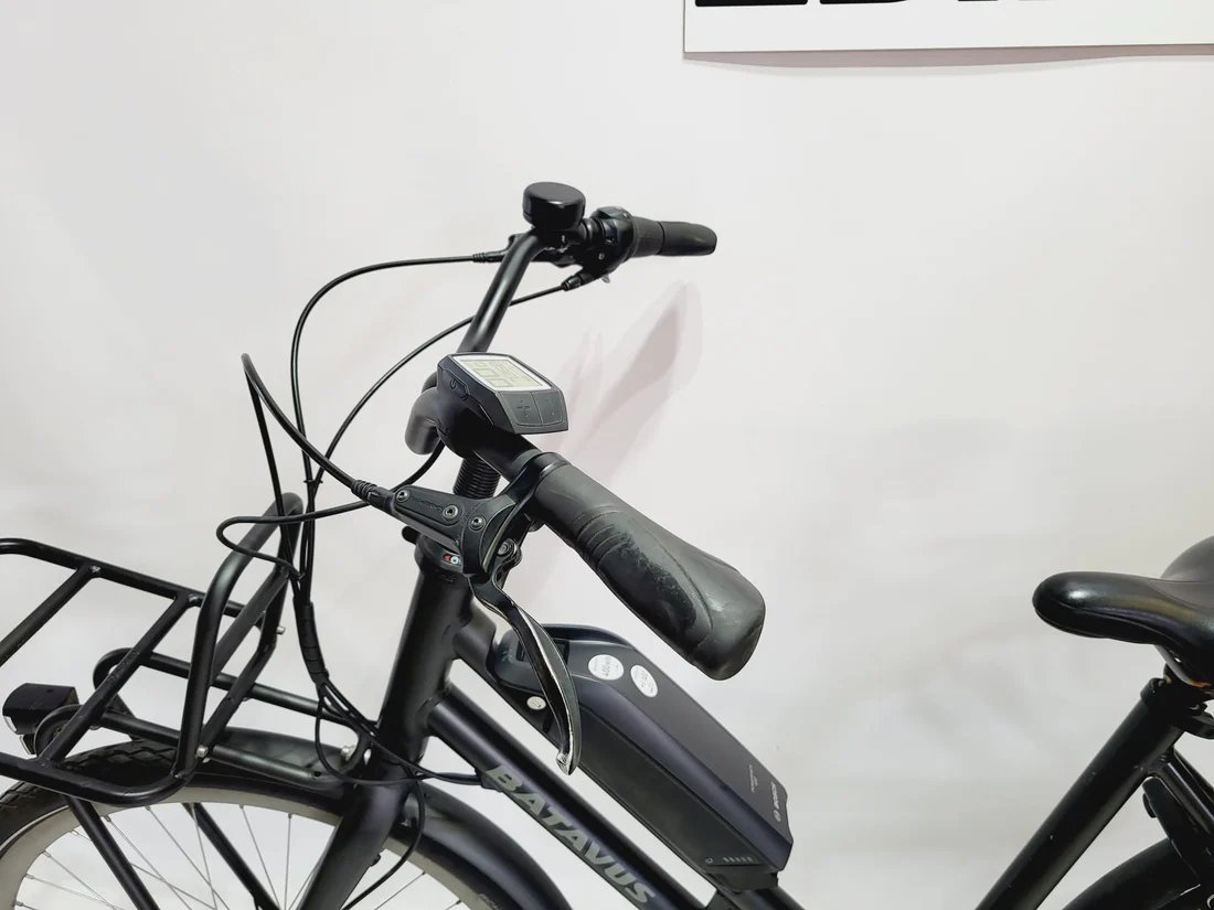 Batavus Quip E-Go EXT Bosch Active Line Middenmotor Transp Lage instap Zwart 55cm M