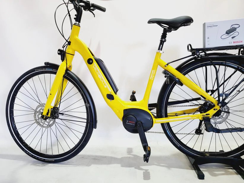 Velo de Ville Trekking AEB Classic 400 Bosch Performance Line Mi Lage instap Geel 51cm