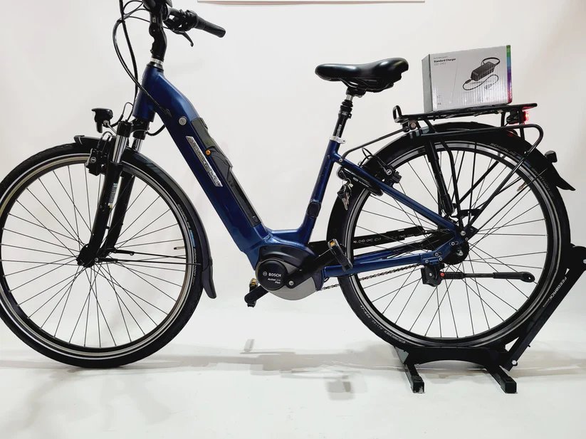 Velo de Ville CEB 900 City Bosch Active Line Plus Middenmotor 50 Lage instap Blauw 46cm