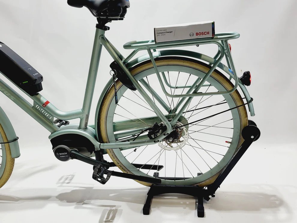 Batavus E-GO EXT Bosch Active Line Middenmotor Transportfi Lage instap Lichtgroen turkoois 61cm XL