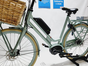 Batavus E-GO EXT Bosch Active Line Middenmotor Transportfi Lage instap Lichtgroen turkoois 61cm XL