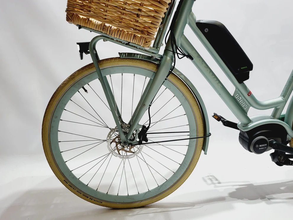 Batavus E-GO EXT Bosch Active Line Middenmotor Transportfi Lage instap Lichtgroen turkoois 61cm XL