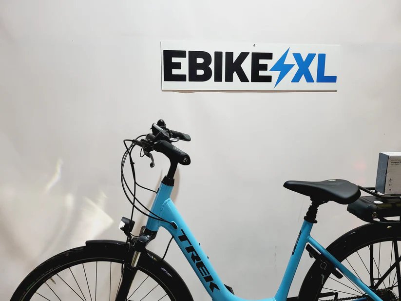Trek Verve+ 2 Bosch Performance Line Middenmotor Lage instap Lichtblauw 50cm
