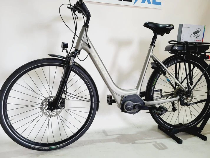 DEMO Trek TM1+ Bosch Active Line Middenmotor Lage instap Zilver 55cm