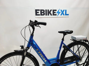Trek District+ 6 Bosch Active Line Plus Middenmotor Lage instap Blauw 55cm