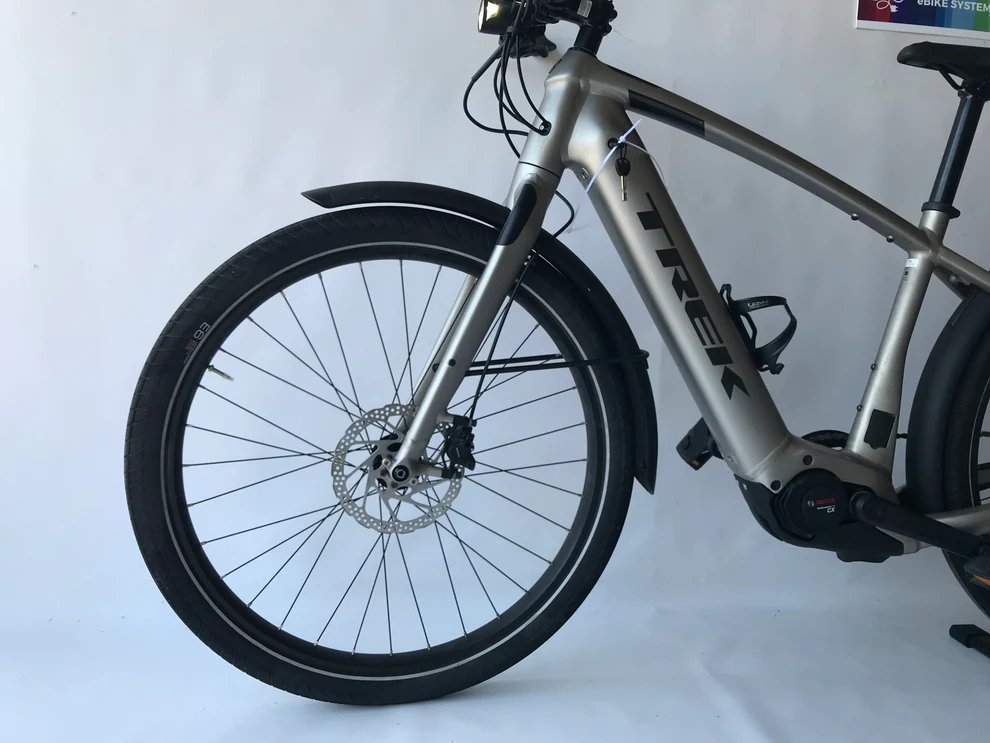 Trek ALLANT +8 Bosch perf Line CX 625Wh! Heren Zilver 44cm