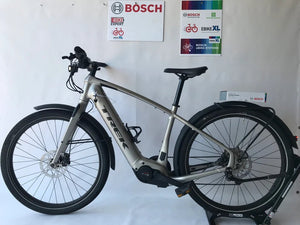 Trek ALLANT +8 Bosch perf Line CX 625Wh! Heren Zilver 44cm