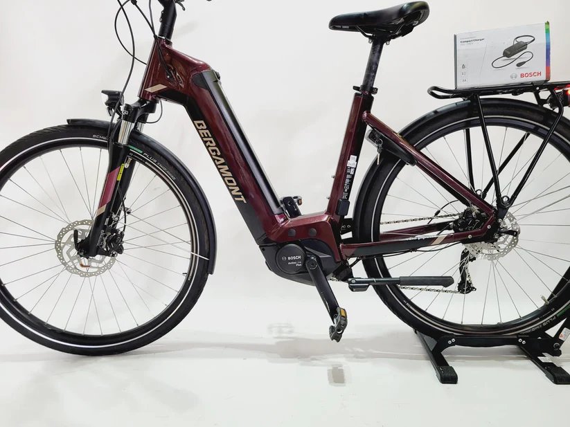 Bergamont E-Horizon Bosch Active Line Plus Middenmotor Lage instap Bordeaux 50cm M