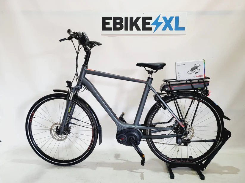 Cube Touring Pro Bosch Performance Line CX Middenmotor Donkergrijs, elektrische fiets, zijaanzicht