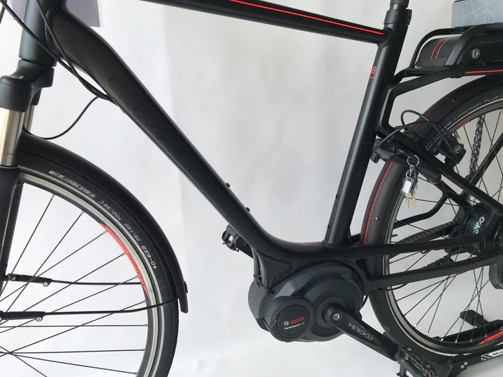 Cube Delhi Pro Harmony Vario! Bosch Performance Line MM Heren Zwart / Rood 58cm L