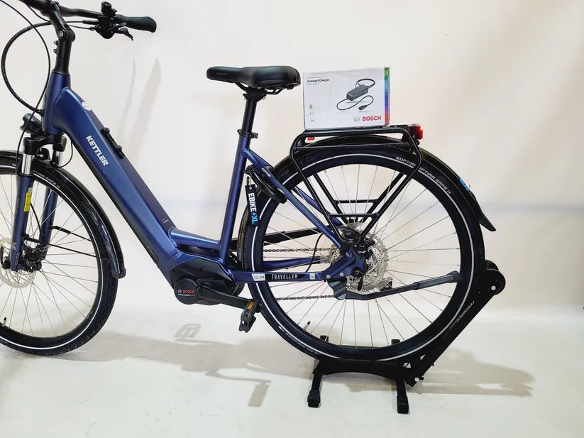 Kettler Traveller Gold 10+ Bosch Perf Line Middenmotor Lage instap Blauw, zadel en frame