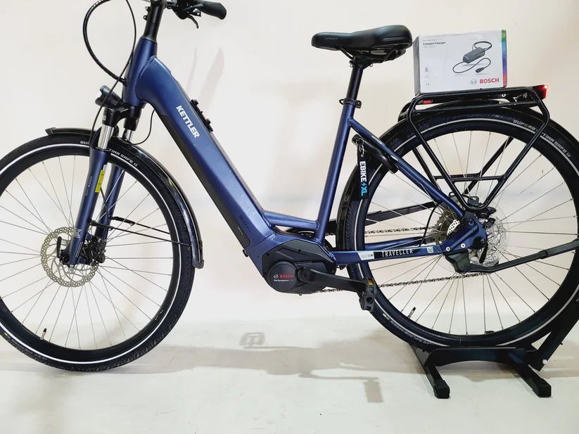 Kettler Traveller Gold 10+ Bosch Perf Line Middenmotor Lage instap Blauw, Bosch middenmotor detail