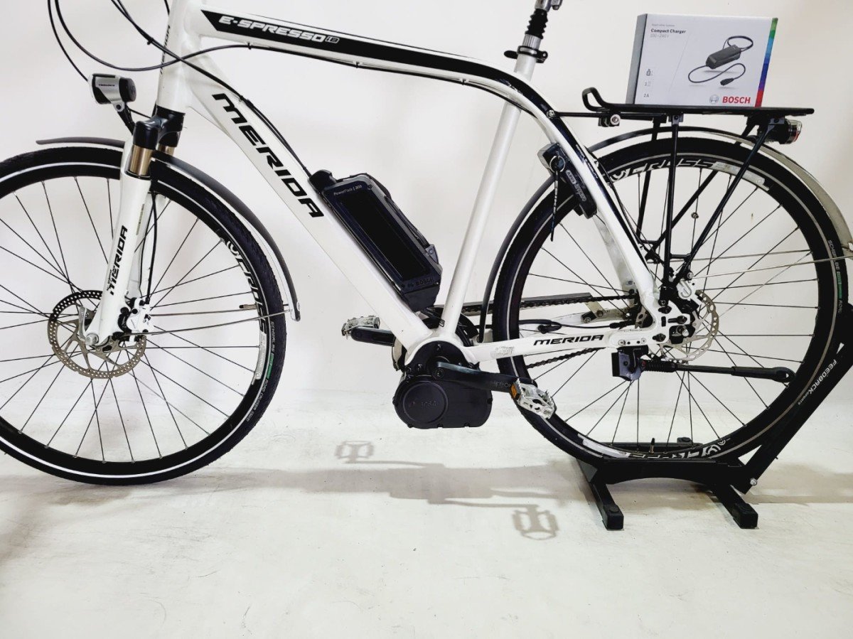 DEMO Merida E-Spresso I8 Bosch Classic Line Middenmotor Heren Wit 61cm XL