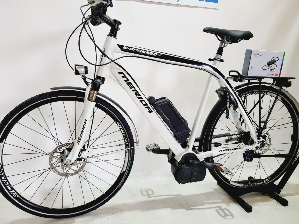 DEMO Merida E-Spresso I8 Bosch Classic Line Middenmotor Heren Wit 61cm XL