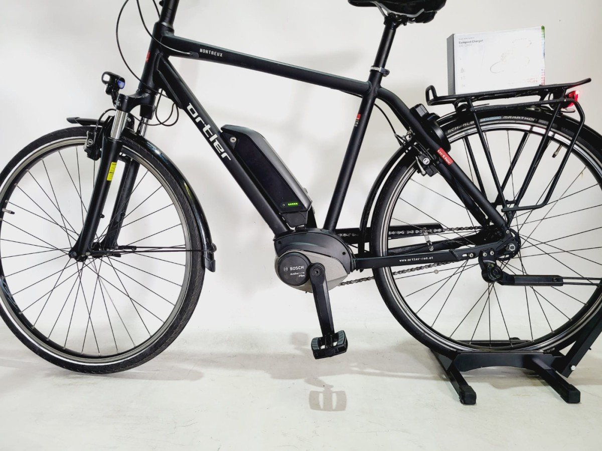 Ortler Montreux Bosch Active Line Plus Middenmotor Heren Zwart 56cm L