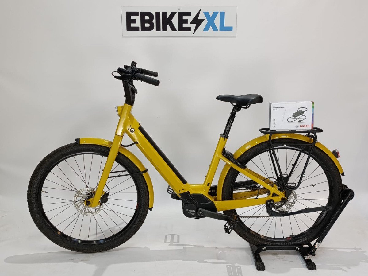 DEMO Moustache Lundi 27.2 Bosch Active Line Plus Middenmotor Lage instap Geel 46cm S