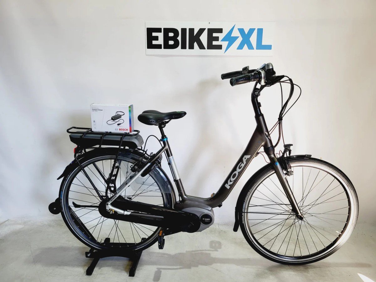 Koga E-Nova Bosch Active Line Middenmotor Lage instap Donkergrijs 53cm M