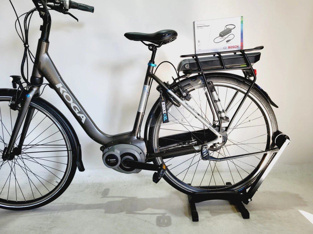 Koga E-Nova Bosch Active Line Middenmotor Lage instap Donkergrijs 53cm M