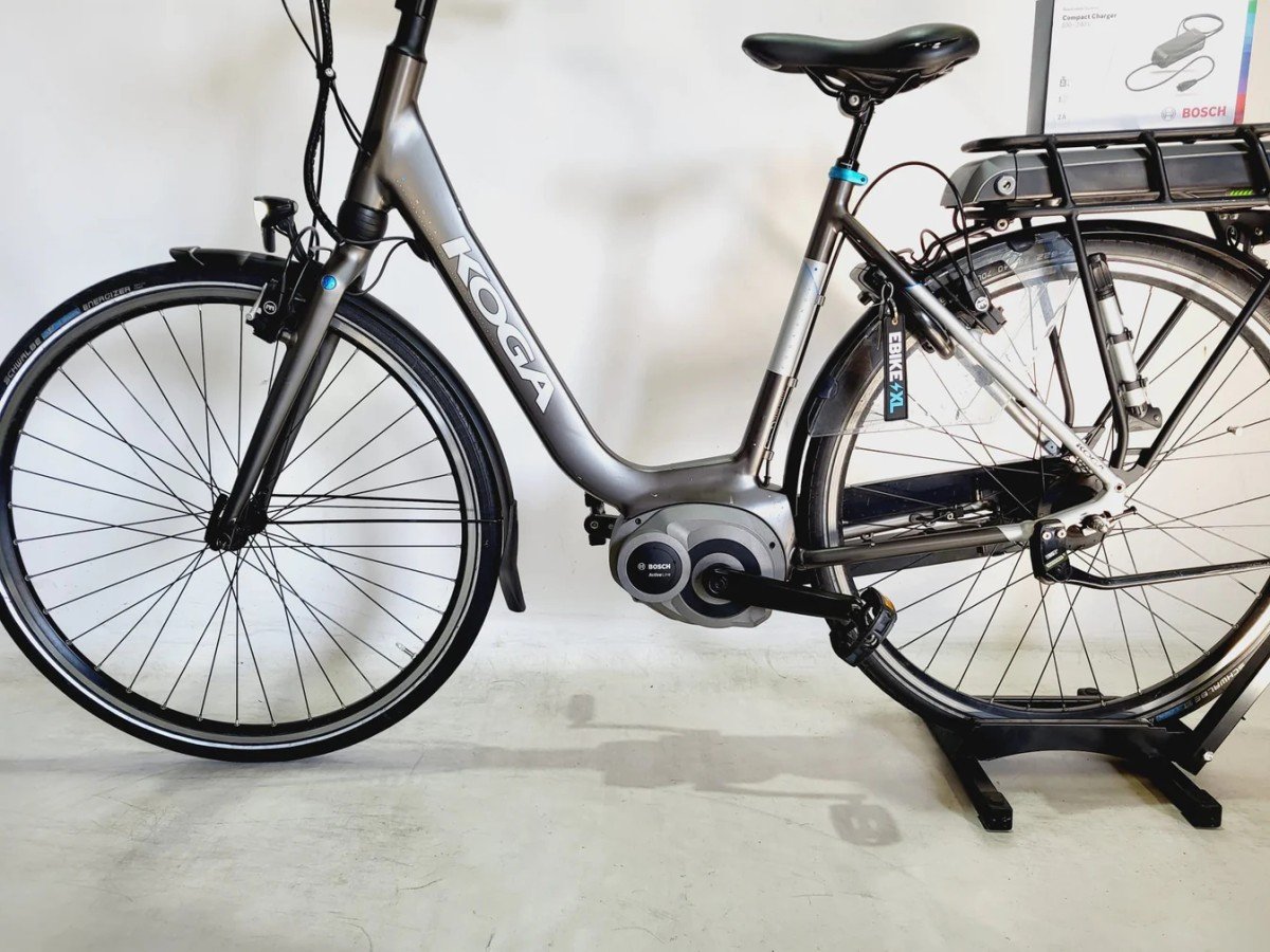 Koga E-Nova Bosch Active Line Middenmotor Lage instap Donkergrijs 53cm M