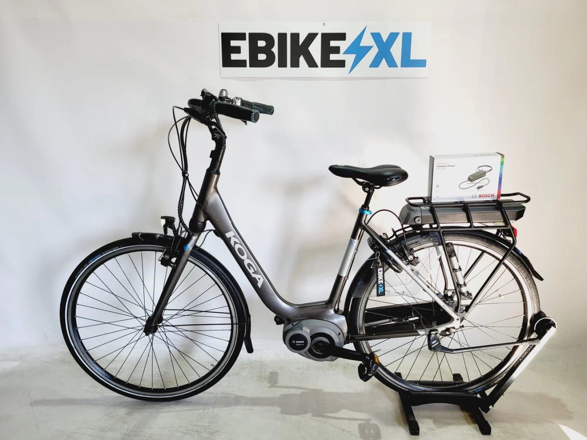 Koga E-Nova Bosch Active Line Middenmotor Lage instap Donkergrijs 53cm M