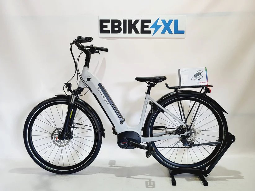 Kalkhoff Endeavour 3 Bosch Performance Line Middenomotor Lage instap Wit, elektrische fiets, zijaanzicht