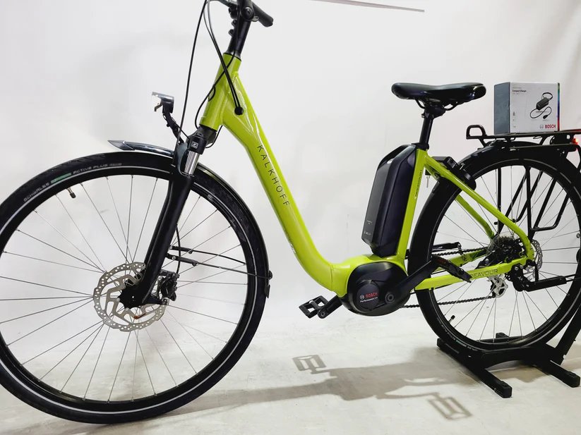 Kalkhoff Endeavour 1.B Move Bosch Performance Line Middenmo Lage instap Limoen Groen, Bosch middenmotor detail