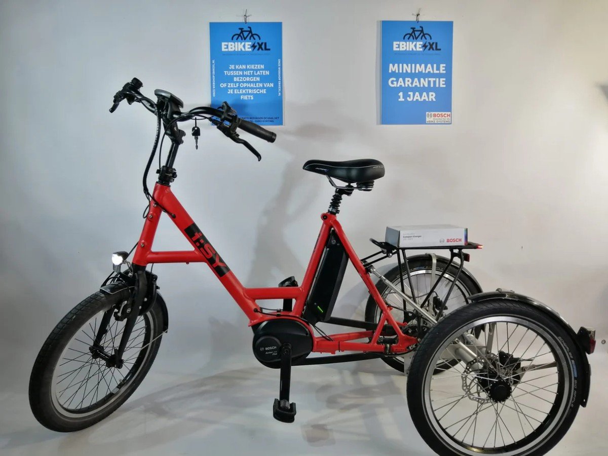 NIEUW i:SY B-01 Driewieler Bosch Actine Line Plus Middenmotor Rood
