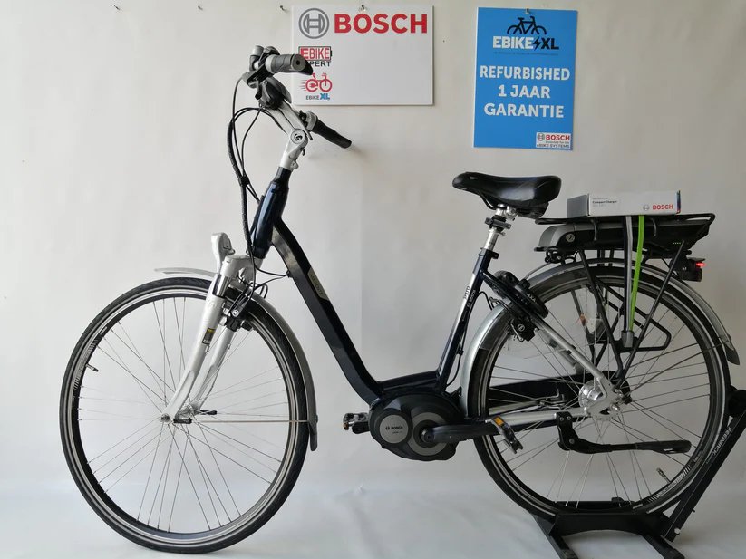 Sparta Ambiente Bosch Active Line Middenmotor Lage instap Donkerblauw 47cm