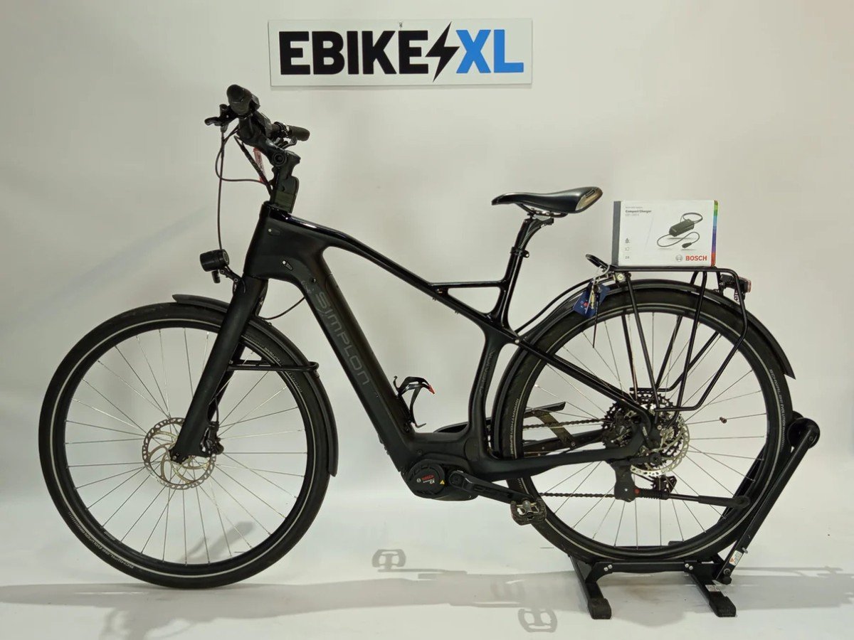 Simplon Chenoa Bosch Performance Line CX Carbon Fiber Zwart, elektrische fiets, zijaanzicht
