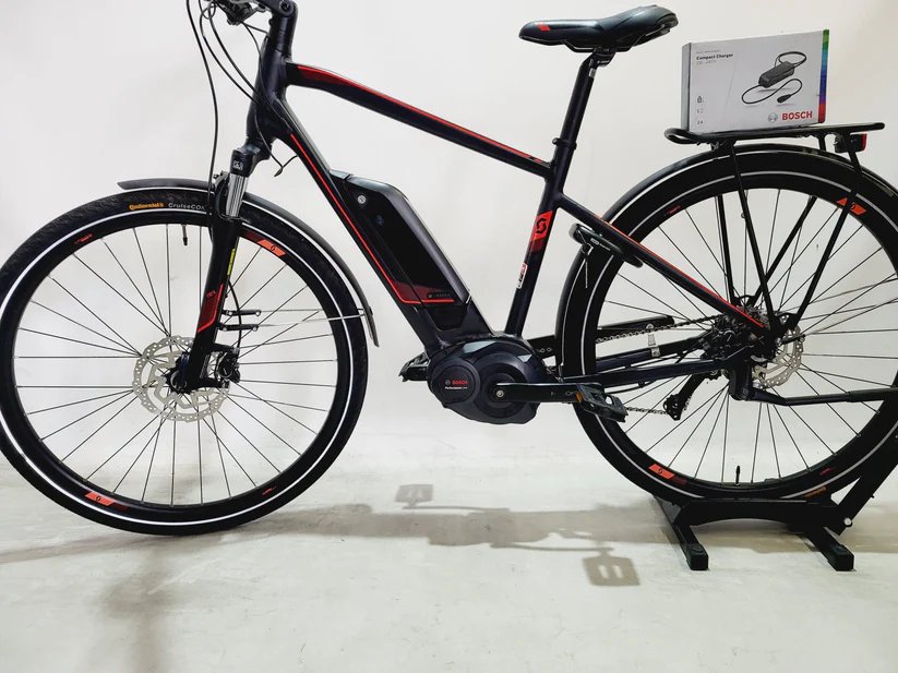 Scott E-Sub Sport 20 Bosch Performance Line MM 500Wh! Mixed Zwart / Rood 48cm
