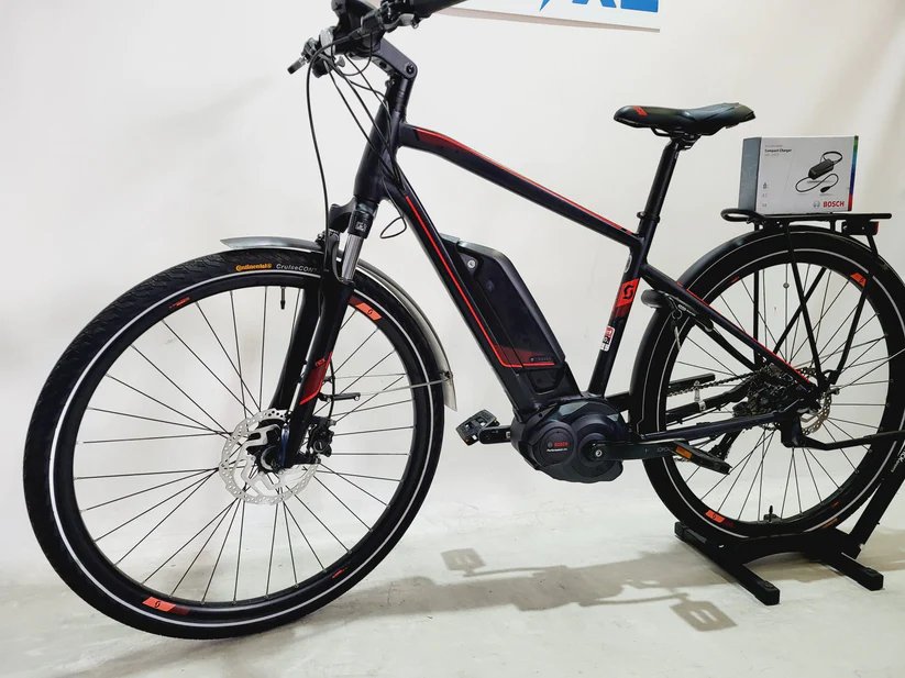 Scott E-Sub Sport 20 Bosch Performance Line MM 500Wh! Mixed Zwart / Rood 48cm