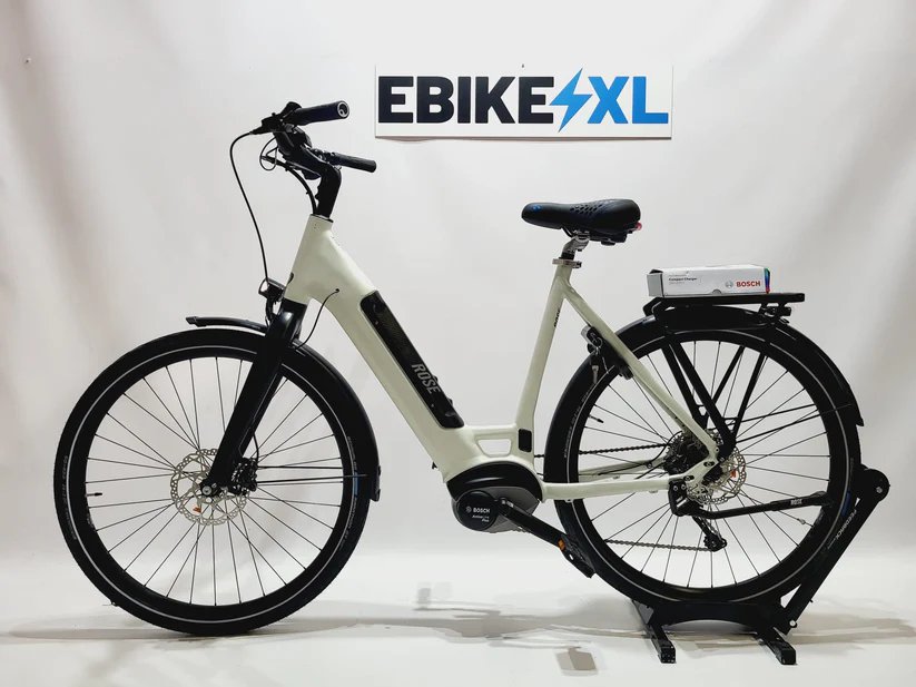 NIEUW Rose Xtra Watt EVO Plus Bosch Active Line Plus MM 500Wh Lage instap Gebroken wit 59cm