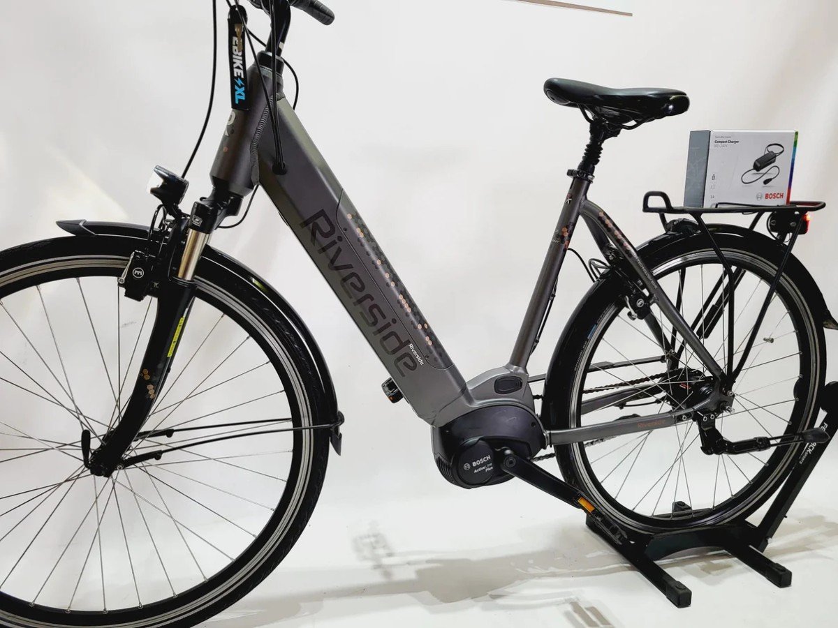 Riverside City Nexus Active Bosch Active Line Plus MM Lage instap Donkergrijs 58cm