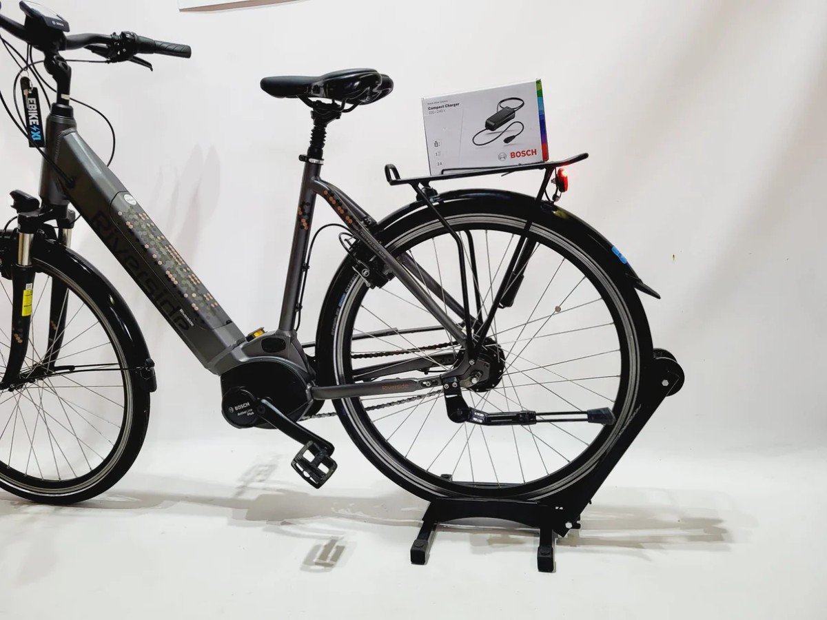 Riverside City Nexus Active Bosch Active Line Plus MM Lage instap Donkergrijs 58cm