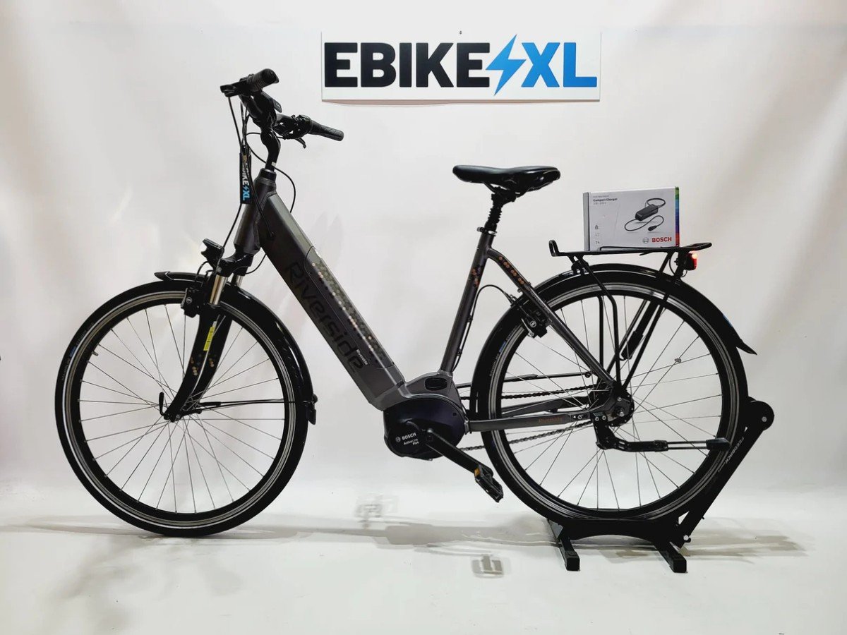 Riverside City Nexus Active Bosch Active Line Plus MM Lage instap Donkergrijs 58cm