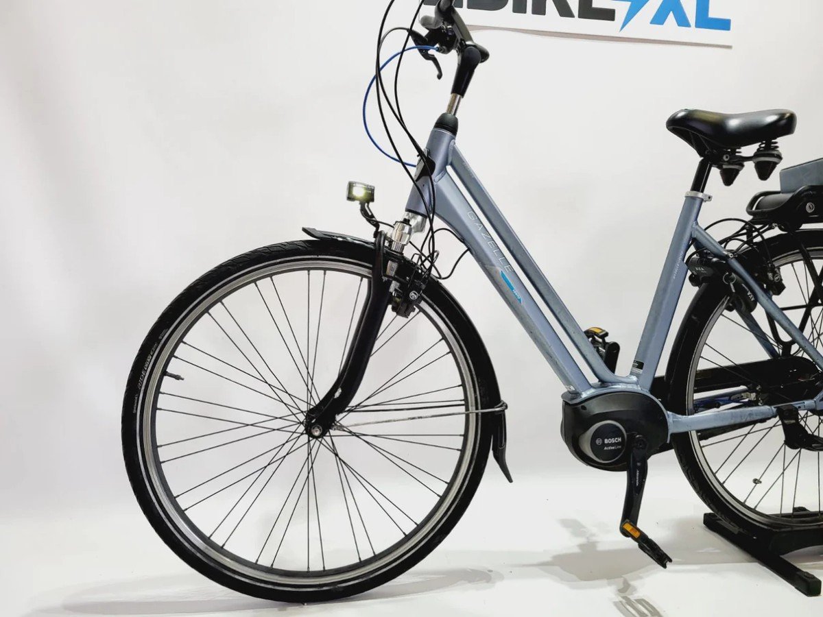 Gazelle Vento C7 Bosch Active Line Middenmotor Lage instap Lichtblauw 49cm