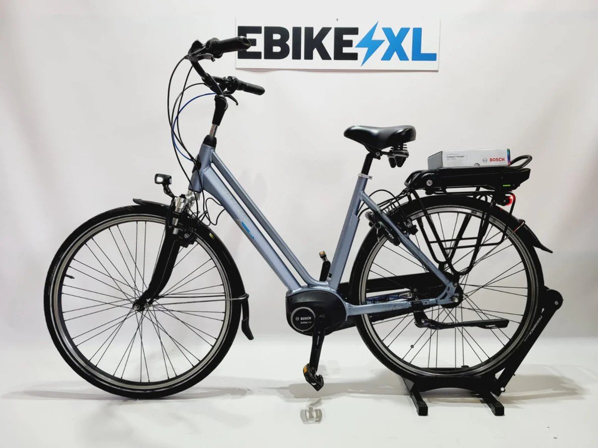 Gazelle Vento C7 Bosch Active Line Middenmotor Lage instap Lichtblauw 49cm