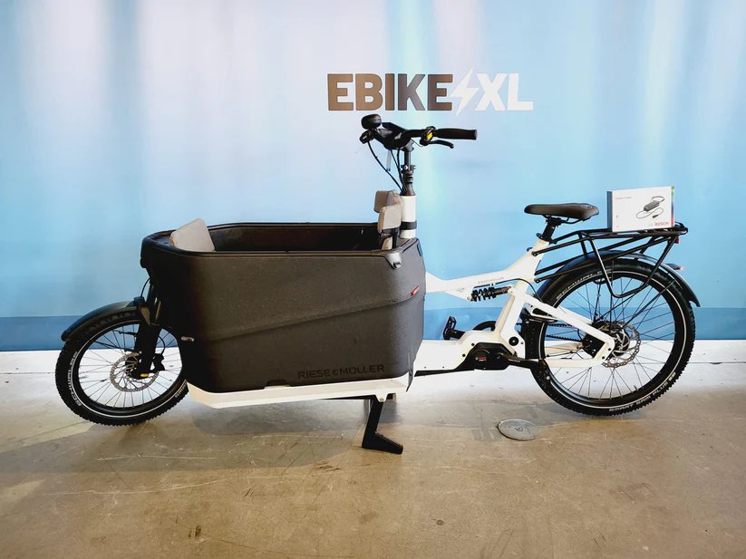 Riese & Müller Packster 70 Bosch Cargo Line Middenmotor bakfiets Wit