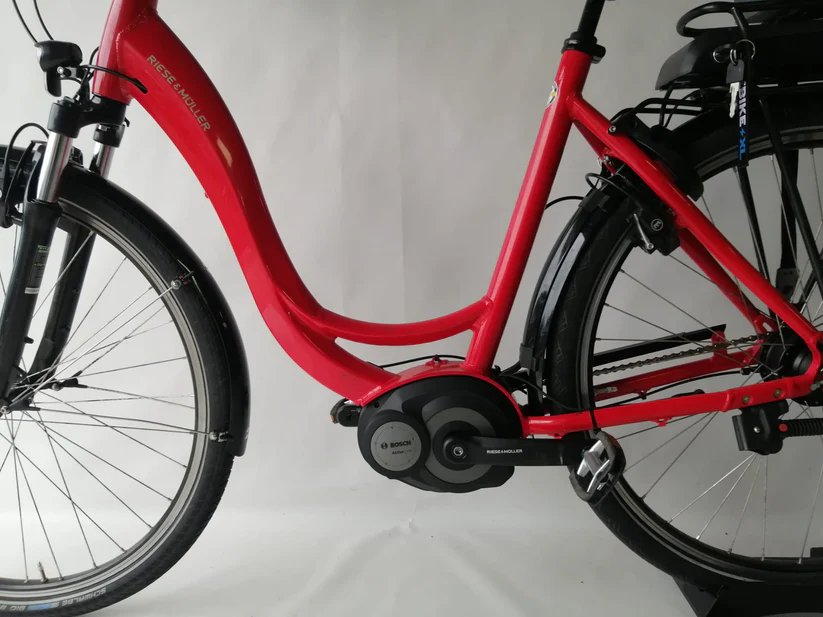 Riese & Müller Swing Bosch Active Line Middenmotor Lage instap Rood 56cm L