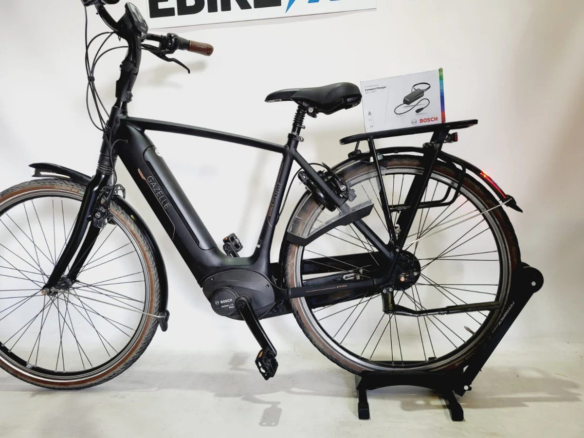 Gazelle Grenoble C8 Bosch Active Line Plus MM 500Wh! Heren Zwart 53cm