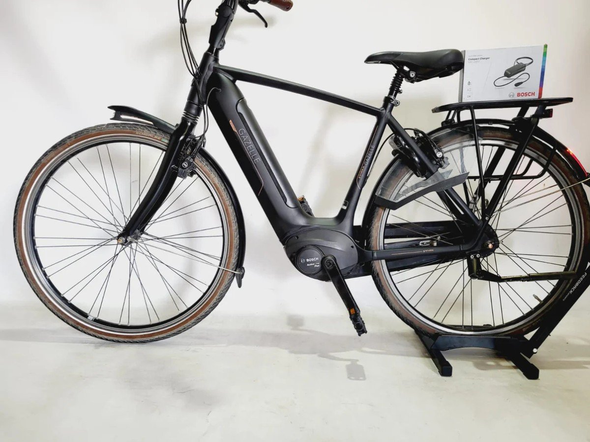 Gazelle Grenoble C8 Bosch Active Line Plus MM 500Wh! Heren Zwart 53cm