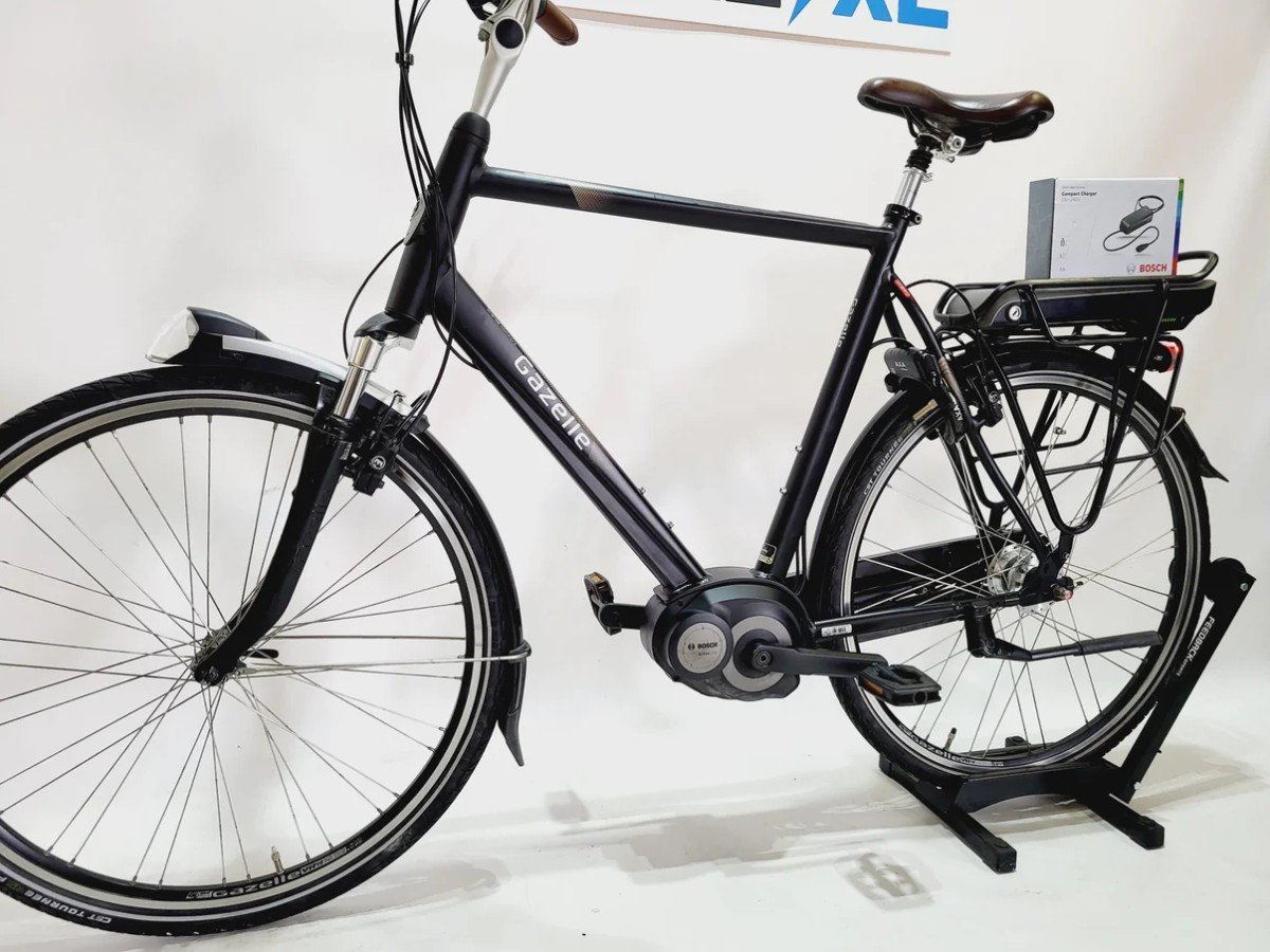 Gazelle Orange Comfort C7+ Bosch Active Line Middenmotor Heren Zwart 65cm