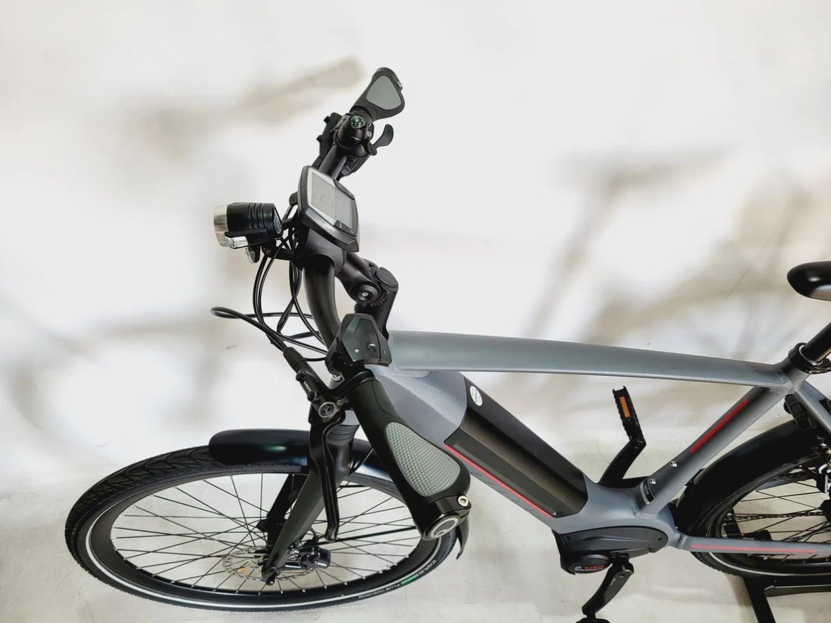 Gazelle Ultimate T10 Bosch Performance Line MM 500Wh! Heren Lichtgrijs 52cm