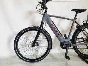 Gazelle Ultimate T10 Bosch Performance Line MM 500Wh! Heren Lichtgrijs 52cm