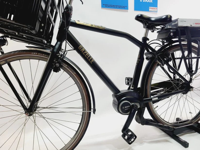 Gazelle Heavy Duty Transportfiets Bosch Active L Heren Zwart 49cm