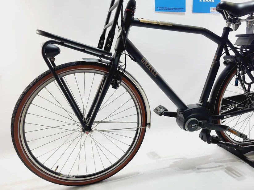Gazelle Heavy Duty Transportfiets Bosch Active Line Midden Heren Zwart 59cm