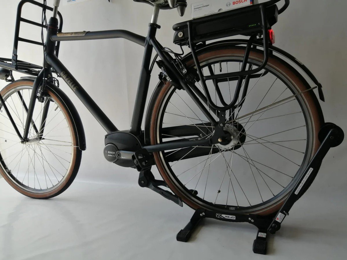 Gazelle Heavy Duty Bosch Active Line Middenmotor Heren Zwart 59cm