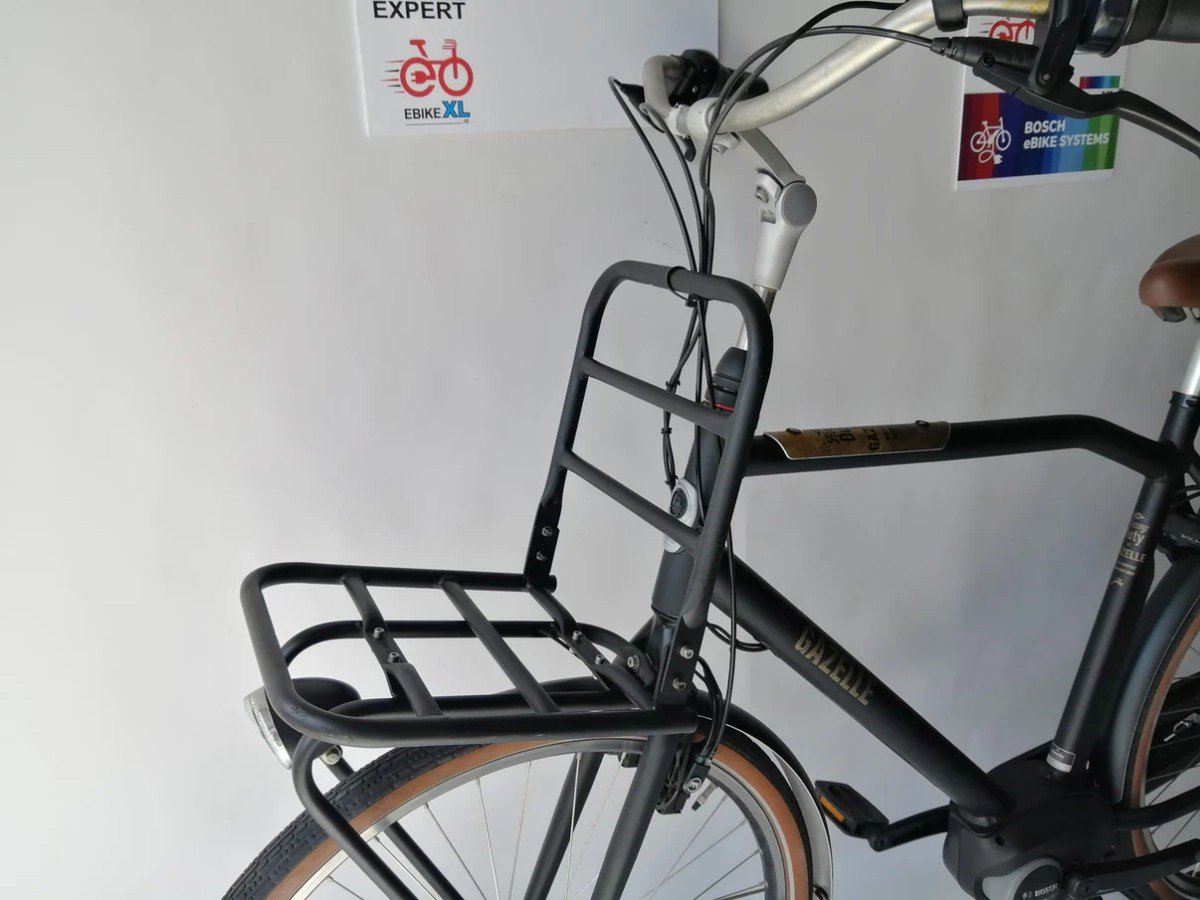 Gazelle Heavy Duty Bosch Active Line Middenmotor Heren Zwart 59cm