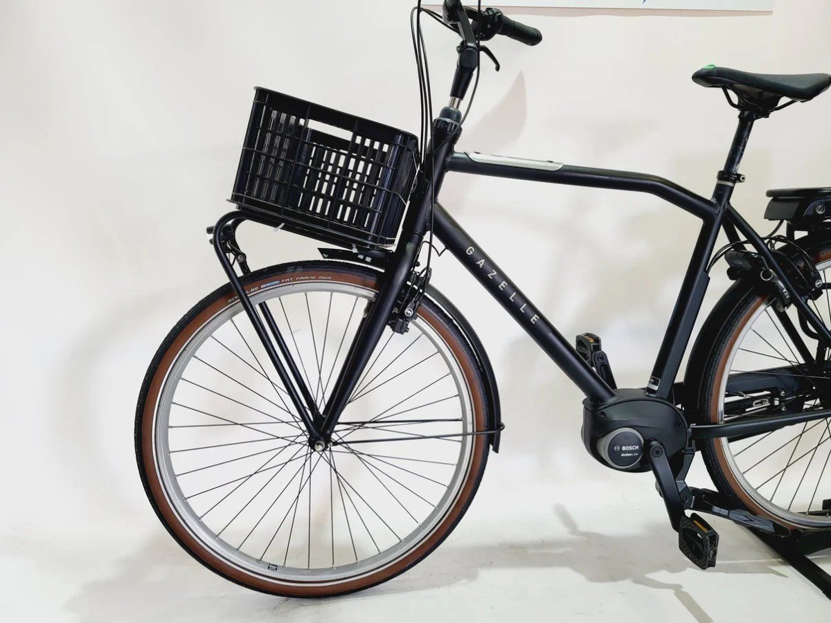 Gazelle Heavy Duty Bosch Active Line Middenmotor Transporf Heren Zwart 59cm
