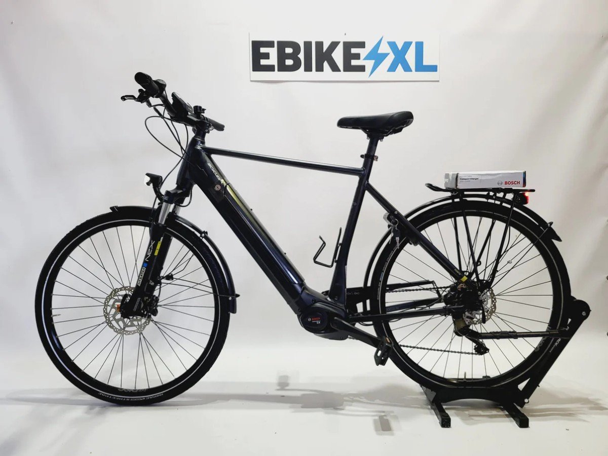 Bicycles E-trekking Ponto 10.6 Bosch Perf Line CX Middenmot, Zwart